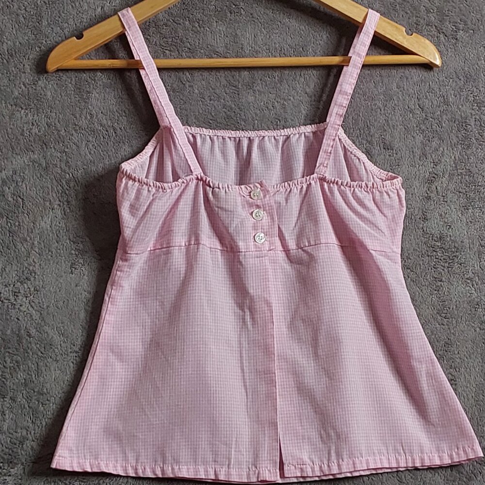 Vintage Bulldog Pink Baby Doll Top Girl's Size Small - Picture 3 of 5